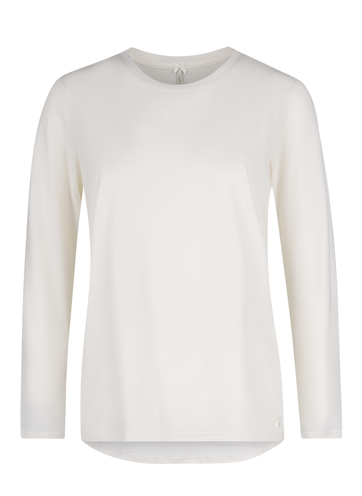 Langarmshirt Beige aus Baumwolle-Modal