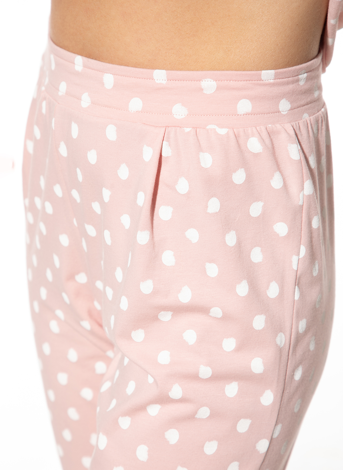 Schlafhose Rosa Dots