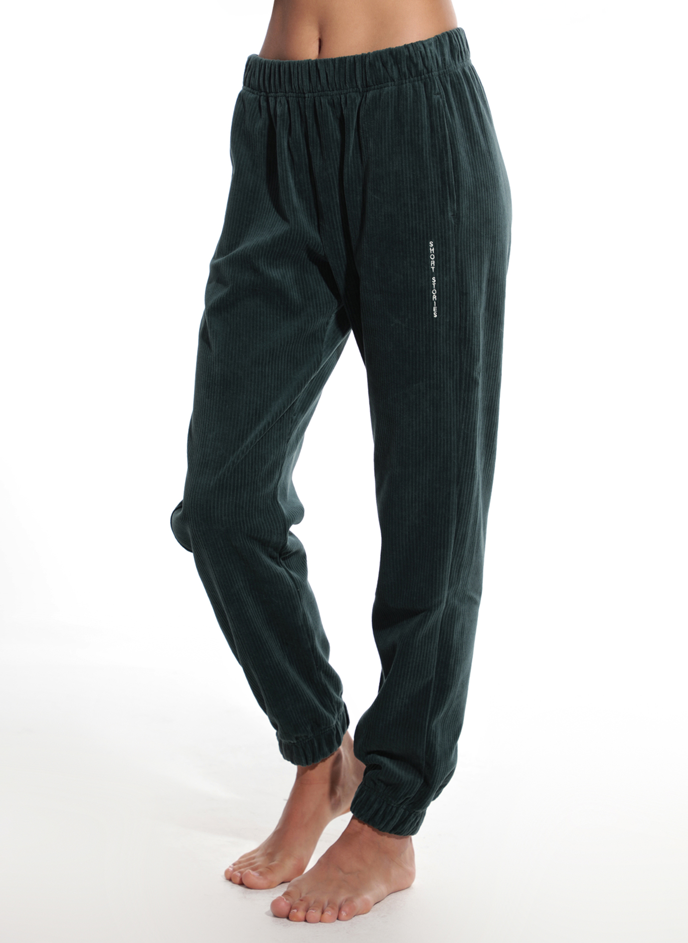 Loungehose Grün Nicki-Cord