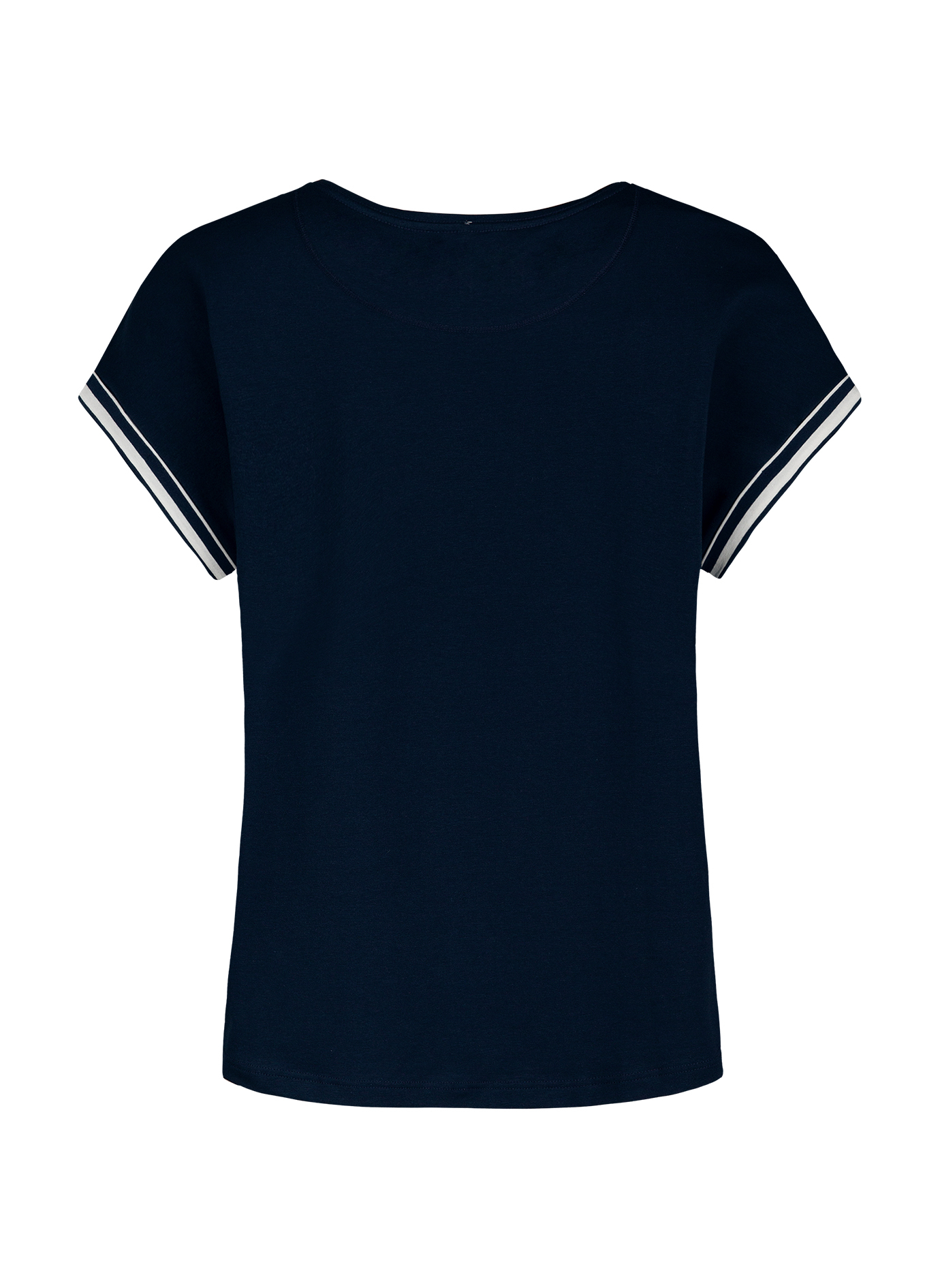 Damen T-Shirt Dunkelblau Ringel