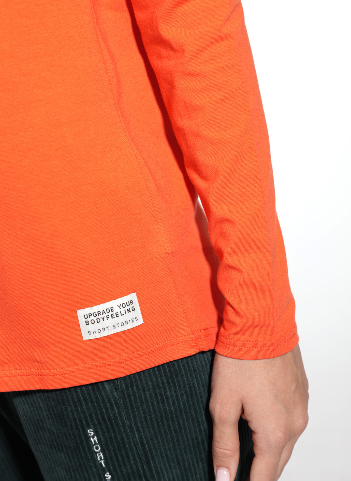 Langarmshirt Orange